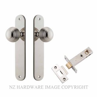IVER 14336KPASS60 GUILDFORD PASSAGE LATCH KITSET OVAL PLATE POLISHED NICKEL