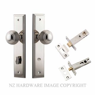 IVER 14342KPRIV60 GUILDFORD PRIVACY LATCH KITSET STEPPED PLATE POLISHED NICKEL