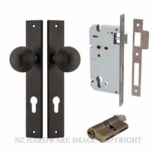 IVER 10824KENTR60KK GUILDFORD KEY-KEY ENTRANCE LOCK KITSET RECTANGULAR PLATE SIGNATURE BRASS
