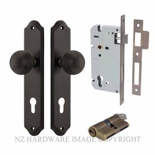IVER 10830KENTR60KK GUILDFORD KEY-KEY ENTRANCE LOCK KITSET SHOULDERED PLATE SIGNATURE BRASS
