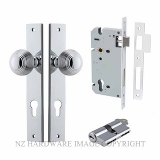 IVER 11824KENTR60KK GUILDFORD KEY-KEY ENTRANCE LOCK KITSET RECTANGULAR PLATE CHROME PLATE