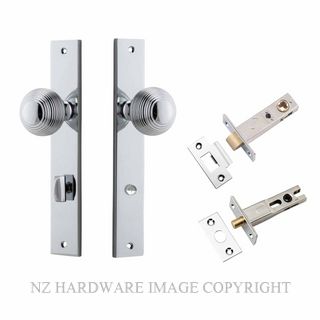 IVER 11824KPRIV60 GUILDFORD PRIVACY LATCH KITSET RECTANGULAR PLATE CHROME PLATE