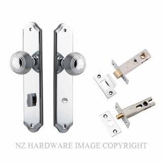 IVER 11830KPRIV60 GUILDFORD PRIVACY LATCH KITSET SHOULDERED PLATE CHROME PLATE