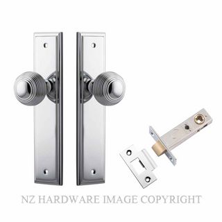 IVER 11842KPASS60 GUILDFORD PASSAGE LATCH KITSET STEPPED PLATE CHROME PLATE
