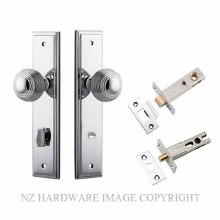 IVER 11842KPRIV60 GUILDFORD PRIVACY LATCH KITSET STEPPED PLATE CHROME PLATE