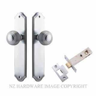 IVER 12330KPASS60 GUILDFORD PASSAGE LATCH KITSET SHOULDERED PLATE BRUSHED CHROME