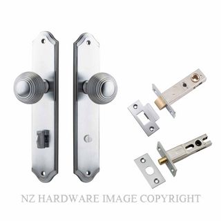 IVER 12330KPRIV60 GUILDFORD PRIVACY LATCH KITSET SHOULDERED PLATE BRUSHED CHROME