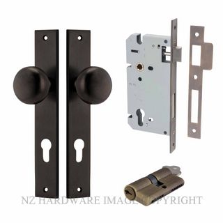 IVER 10822KENTR60KK CAMBRIDGE KEY-KEY ENTRANCE LOCK KITSET RECTANGULAR PLATE SIGNATURE BRASS