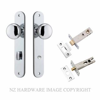 IVER 11834KPRIV60 CAMBRIDGE PRIVACY LATCH KITSET OVAL PLATE CHROME PLATE