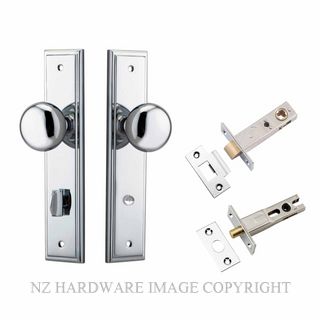 IVER 11840KPRIV60 CAMBRIDGE PRIVACY LATCH KITSET STEPPED PLATE CHROME PLATE