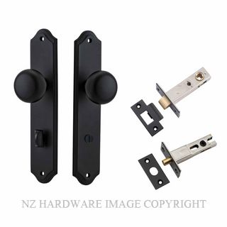 IVER 12828KPRIV60 CAMBRIDGE PRIVACY LATCH KITSET SHOULDERED PLATE MATT BLACK