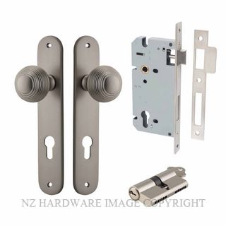 IVER 14836KENTR60KK GUILDFORD KEY-KEY ENTRANCE LOCK KITSET OVAL PLATE SATIN NICKEL