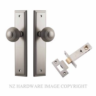 IVER 14842KPASS60 GUILDFORD PASSAGE LATCH KITSET STEPPED PLATE SATIN NICKEL