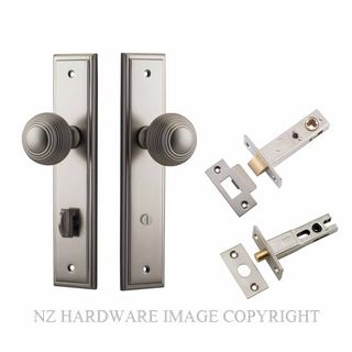 IVER 14842KPRIV60 GUILDFORD PRIVACY LATCH KITSET STEPPED PLATE SATIN NICKEL