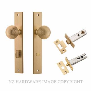 IVER 15324KPRIV60 GUILDFORD PRIVACY LATCH KITSET RECTANGULAR PLATE BRUSHED BRASS