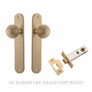 IVER 15336KPASS60 GUILDFORD PASSAGE LATCH KITSET OVAL PLATE BRUSHED BRASS