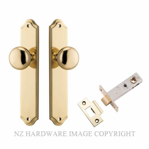 Door Knob Cambridge Chamfered Privacy Brushed Brass