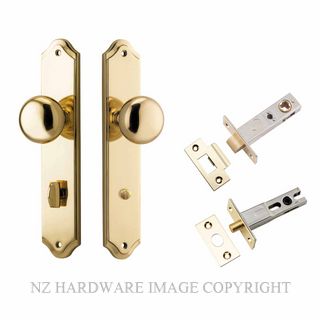 IVER 10328KPRIV60 CAMBRIDGE PRIVACY LATCH KITSET SHOULDERED PLATE POLISHED BRASS