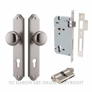 IVER 14828KENTR60KK CAMBRIDGE KEY-KEY ENTRANCE LOCK KITSET SHOULDERED PLATE SATIN NICKEL
