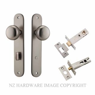 IVER 14834KPRIV60 CAMBRIDGE PRIVACY LATCH KITSET OVAL PLATE SATIN NICKEL