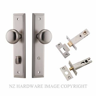 IVER 14840KPRIV60 CAMBRIDGE PRIVACY LATCH KITSET STEPPED PLATE SATIN NICKEL