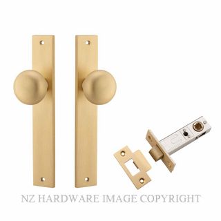 IVER 15322KPASS60 CAMBRIDGE PASSAGE LATCH KITSET RECTANGULAR PLATE BRUSHED BRASS