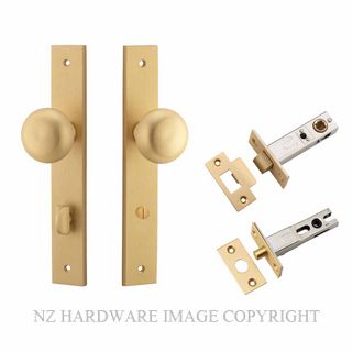IVER 15322KPRIV60 CAMBRIDGE PRIVACY LATCH KITSET RECTANGULAR PLATE BRUSHED BRASS