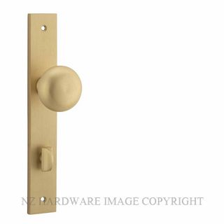 IVER 15322P85 CAMBRIDGE KNOB ON RECTANGULAR PLATE BRUSHED BRASS