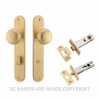 IVER 15334KPRIV60 CAMBRIDGE PRIVACY LATCH KITSET OVAL PLATE BRUSHED BRASS