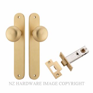 IVER 15334KPASS60 CAMBRIDGE PASSAGE LATCH KITSET OVAL PLATE BRUSHED BRASS