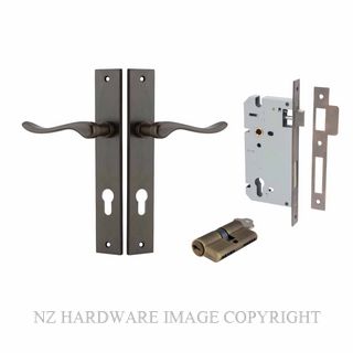 IVER 10920KENTR60KK STIRLING KEY-KEY ENTRANCE LOCK KITSET RECTANGULAR PLATE SIGNATURE BRASS
