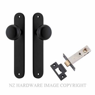 IVER 12834KPASS60 CAMBRIDGE PASSAGE LATCH KITSET OVAL PLATE MATT BLACK