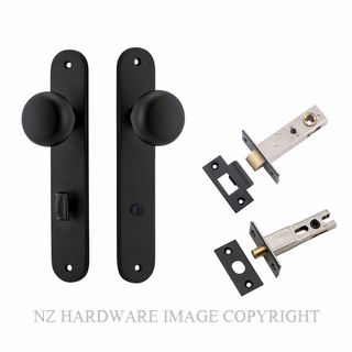 IVER 12834KPRIV60 CAMBRIDGE PRIVACY LATCH KITSET OVAL PLATE MATT BLACK