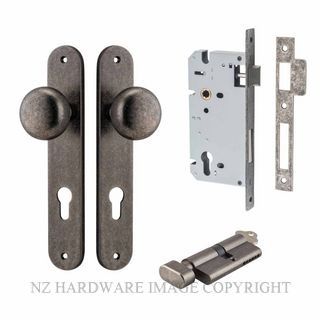 IVER 13834KENTR60KT CAMBRIDGE KEY-TURN ENTRANCE LOCK KITSET DISTRESSED NICKEL