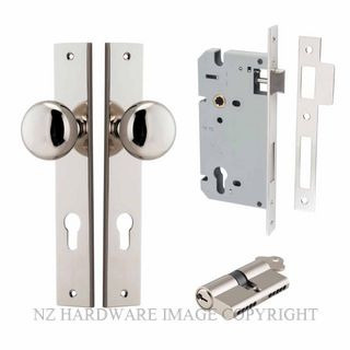 IVER 14322KENTR60KK CAMBRIDGE KEY-KEY ENTRANCE LOCK KITSET RECTANGULAR PLATE POLISHED NICKEL