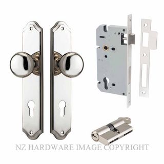 IVER 14328KENTR60KK CAMBRIDGE KEY-KEY ENTRANCE LOCK KITSET SHOULDERED PLATE POLISHED NICKEL