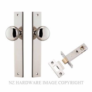 IVER 14322KPASS60 CAMBRIDGE PASSAGE LATCH KITSET RECTANGULAR PLATE POLISHED NICKEL