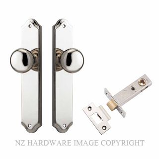 IVER 14328KPASS60 CAMBRIDGE PASSAGE LATCH KITSET SHOULDERED PLATE POLISHED NICKEL