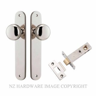 IVER 14334KPASS60 CAMBRIDGE PASSAGE LATCH KITSET OVAL PLATE POLISHED NICKEL
