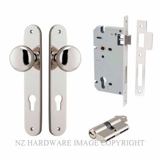 IVER 14334KENTR60KK CAMBRIDGE KEY-KEY ENTRANCE LOCK KITSET OVAL PLATE POLISHED NICKEL
