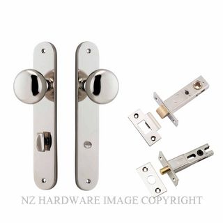 IVER 14334KPRIV60 CAMBRIDGE PRIVACY LATCH KITSET OVAL PLATE POLISHED NICKEL