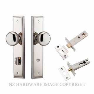 IVER 14340KPRIV60 CAMBRIDGE PRIVACY LATCH KITSET STEPPED PLATE POLISHED NICKEL