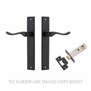 IVER 12920KPASS60 STIRLING PASSAGE LATCH KITSET RECTANGULAR PLATE MATT BLACK