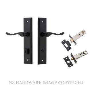 IVER 12926KPRIV60 STIRLING PRIVACY LATCH KITSET STEPPED PLATE MATT BLACK