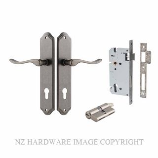 IVER 13922KENTR60KK STIRLING KEY-KEY ENTRANCE LOCK KITSET SHOULDERED PLATE DISTRESSED NICKEL