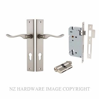 IVER 14920KENTR60KK STIRLING KEY-KEY ENTRANCE LOCK KITSET RECTANGULAR PLATE SATIN NICKEL