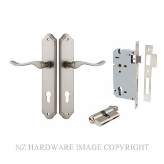 IVER 14922KENTR60KK STIRLING KEY-KEY ENTRANCE LOCK KITSET SHOULDERED PLATE SATIN NICKEL