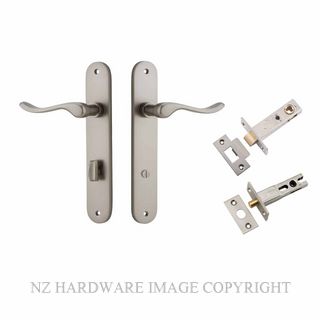 IVER 14924KPRIV60 STIRLING PRIVACY LATCH KITSET OVAL PLATE SATIN NICKEL