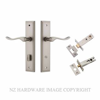 IVER 14926KPRIV60 STIRLING PRIVACY LATCH KITSET STEPPED PLATE SATIN NICKEL