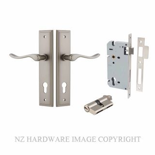 IVER 14926KENTR60KK STIRLING KEY-KEY ENTRANCE LOCK KITSET STEPPED PLATE SATIN NICKEL